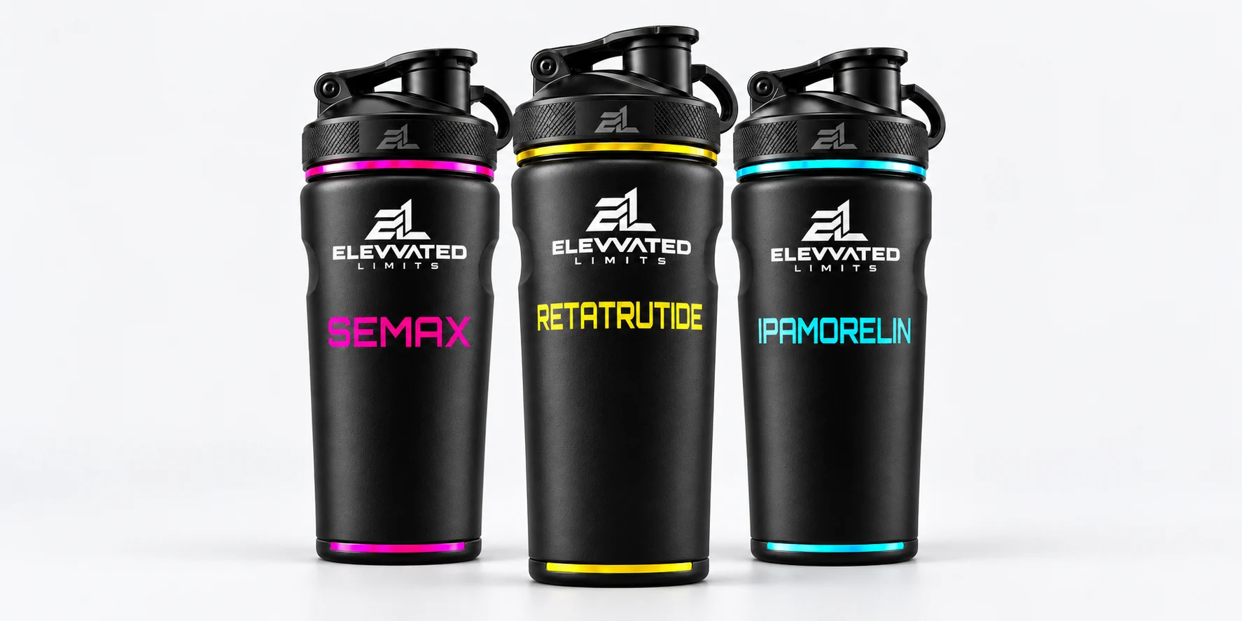 ELEVVATED LIMITS shakers in three expressive colourways